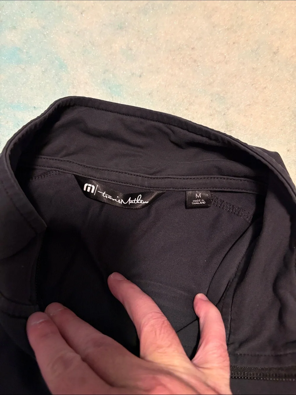 Travis Mathew Black Quarter-Zip Performance Pullover